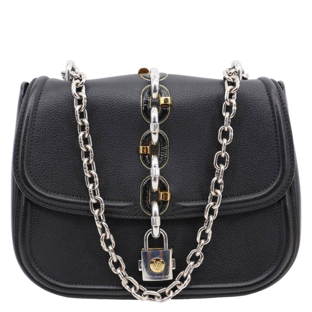 Louis Vuitton Chain It Leather Crossbody Bag Black - Picture 1 of 13